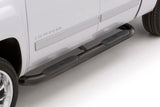 Lund 15-17 Chevy Colorado Crew Cab 4in. Oval Curved Steel Nerf Bars - Black 23440360
