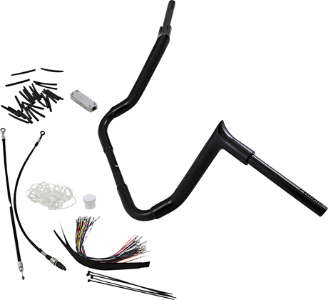 FAT BAGGERS INC. Handlebar Kit - Pointed Top - 14" - Black 809114-B