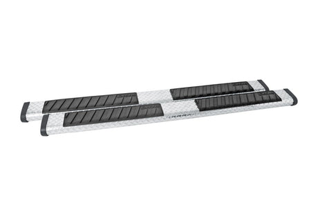 Deezee Universal Tubes - 6In Oval - Brite Tread Aluminum (CrewCab) DZ 16421