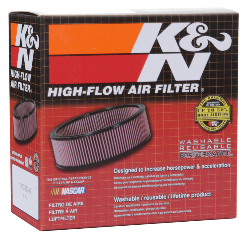 K&N Custom Round Racing Assembly Red 1.5in ID / 5.875in OD / 1.75in Height 56-1390