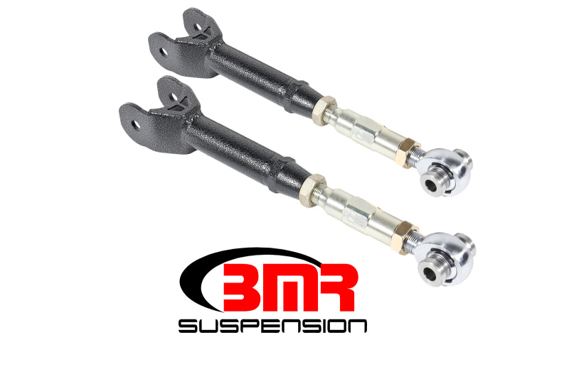 BMR 16-17 6th Gen Camaro Upper Control Arms On-Car Adj. Rod Ends - Black Hammertone UTCA063H