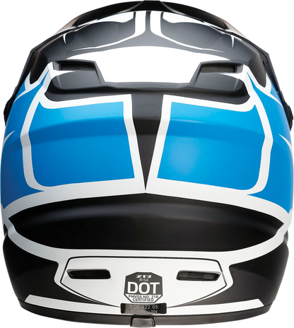 Z1R Youth Rise Helmet - Flame - Blue - Medium 0111-1449