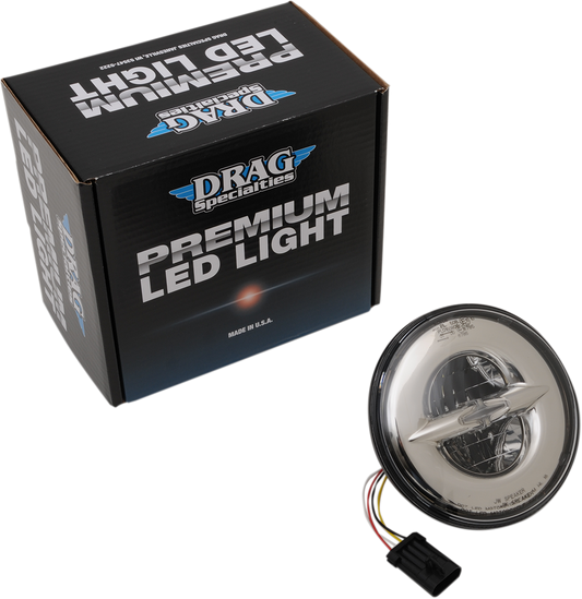 DRAG SPECIALTIES 7" Reflector-Style LED Headlamp - Chrome N/F FLHR MODELS 555854