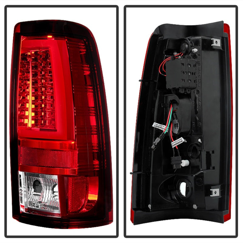 Spyder Chevy Silverado 1500/2500 03-06 Version 2 LED Tail Lights - Red Clear ALT-YD-CS03V2-LED-RC 5081926