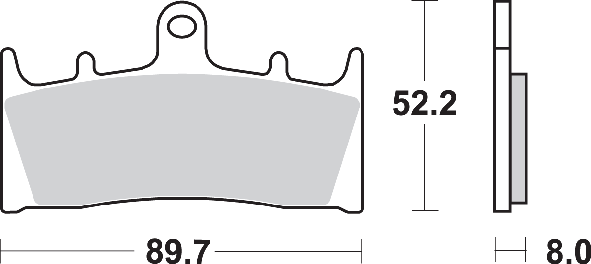 SBS HS Brake Pads - Kawasaki/Suzuki - 686HS 686HS