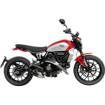 LEOVINCE LV-10 Slip-On Muffler - Black Scrambler 2023-2024  15266FB
