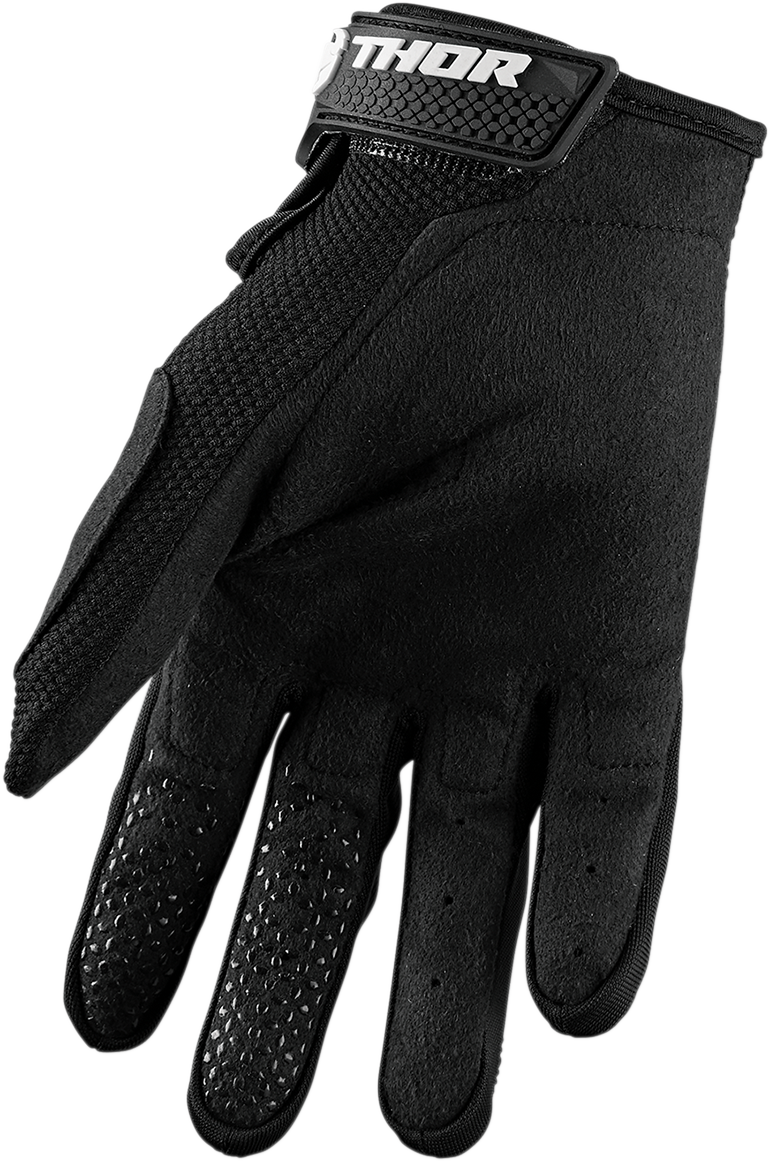 THOR Sector Gloves - Black/White - Large 3330-5856