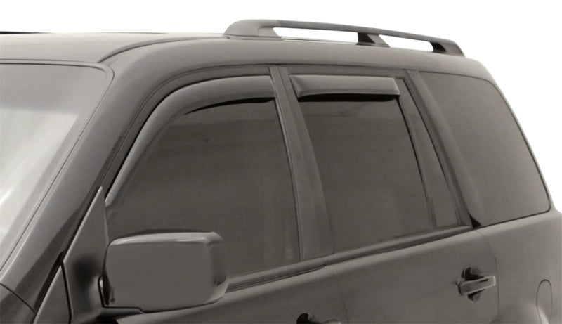 AVS 03-08 Honda Pilot Ventvisor In-Channel Front & Rear Window Deflectors 4pc - Smoke 194744