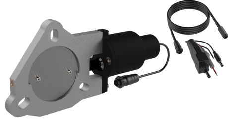 QTP 3in Bolt-On QTEC Electric Cutout Valve - Single QTEC30