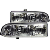 ANZO 1998-2005 Chevrolet S-10 Crystal Headlights Chrome 111014