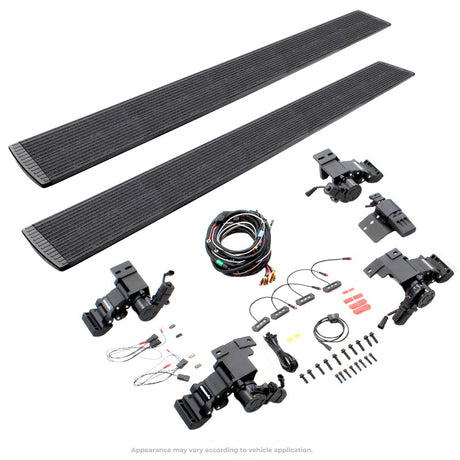 Go Rhino 22-24 Toyota Tundra Crew Cab E-BOARD E1 Electric Running Board Kit - Bedliner Coating 20444587T