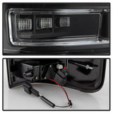 Spyder 04-08 Ford F-150 Projector Tail Lights - Light Bar DRL LED - Black ALT-YD-FF15004V2-LBLED-BK 5084170