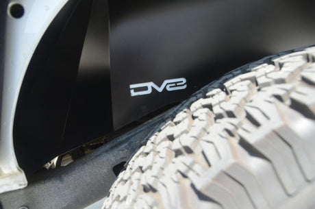 DV8 Offroad 07-18 Jeep Wrangler JK Rear Aluminum Inner Fender - Black INFEND-01RB
