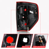 ANZO 2009-2014 Ford F-150 Euro Taillight Red/Clear (W/O Bulb) 311299