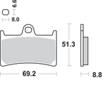 SBS Dual Carbon Brake Pads - Yamaha 634DC