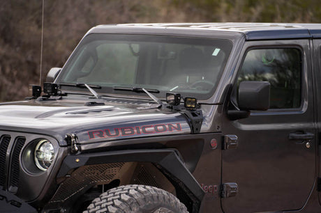 DV8 Offroad 18-22 Jeep Gladiator JT Cowl Light Bar Bracket LBJL-04