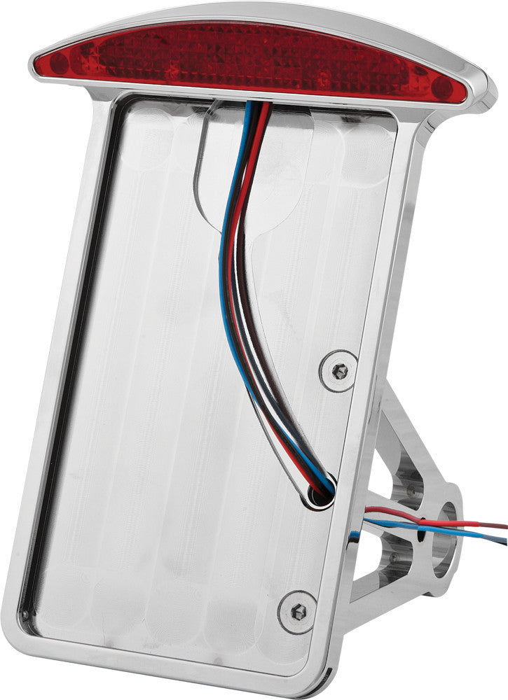 HARDDRIVE License Plate Frame Flat Vertical Half Moon Led P28-6144NU