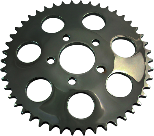 DRAG SPECIALTIES Rear Sprocket - Gloss Black - Dished - 49 Tooth 16425EB