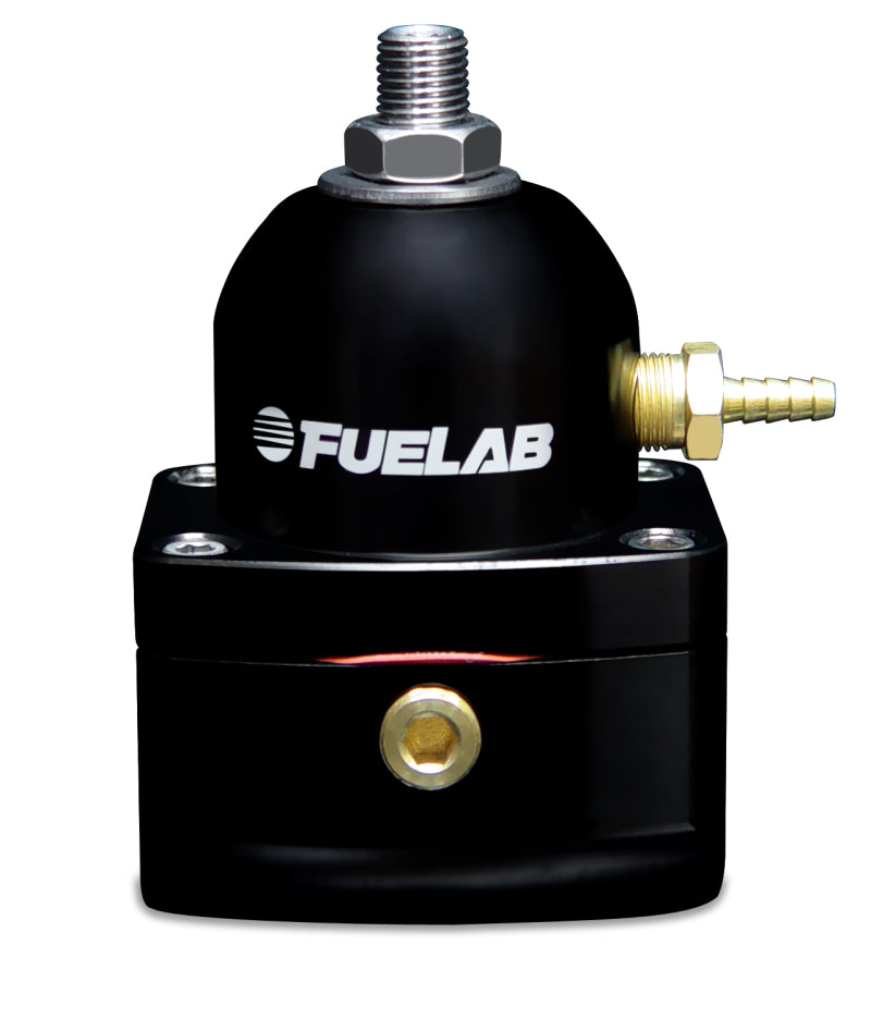 Fuelab 515 EFI Adjustable FPR 25-90 PSI (2) -10AN In (1) -6AN Return - Black 51501-1