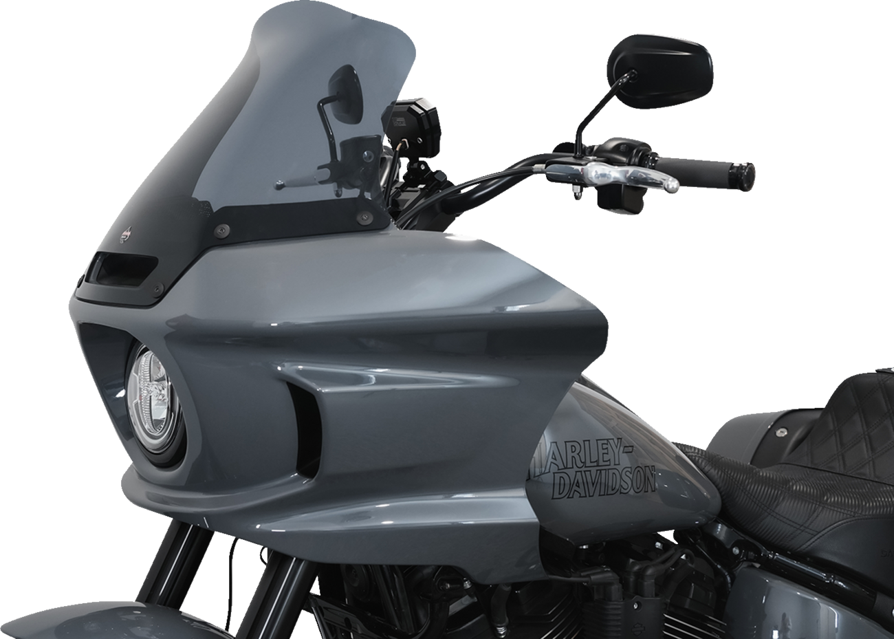 KLOCK WERKS Flare™ Windshield - 10" - Dark Smoke - FXLRST KWW-02-0611