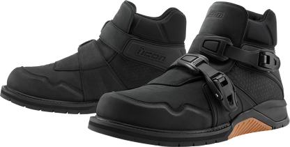 ICON Slabtown Waterproof Boots - Black - Size 9 3403-1307