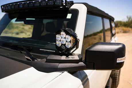 DV8 21-22 Ford Bronco A-Pillar Pod Light Mounts LBBR-02