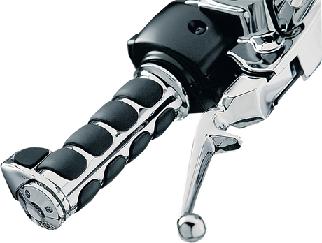 KURYAKYN Grips - ISO® - Throttle Boss - Chrome 6228