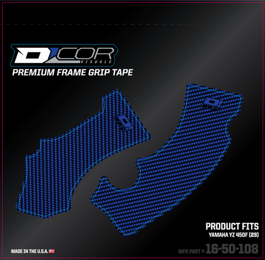 D'COR VISUALS Frame Grip Tape - Blue - Yamaha 16-50-108