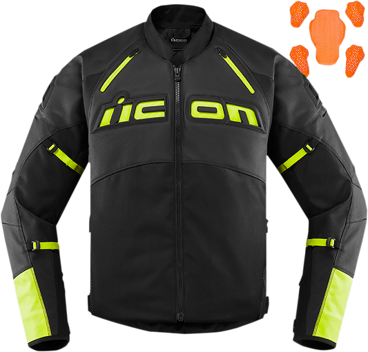 ICON Contra2™ CE Jacket - Black/Hi-Viz - Small 2810-3654