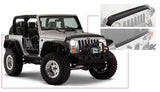 Bushwacker 07-18 Jeep Wrangler Trail Armor Hood and Tailgate Protector Excl Power Dome Hood - Black 14013