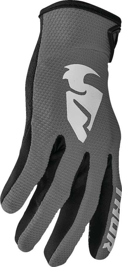 THOR Sector Gloves - Gray/White - Large 3330-7276