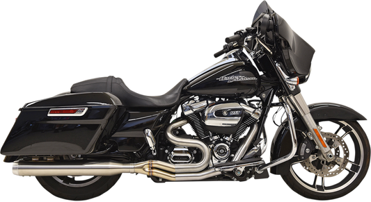 BASSANI XHAUST 2:1 Exhaust - Stainless Steel - Straight Can 1F28SS