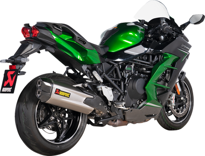 AKRAPOVIC Slip-On Line Muffler - Titanium Ninja H2 SX SE+ 2021-2023 S-K10SO30-HGIT 1811-4315