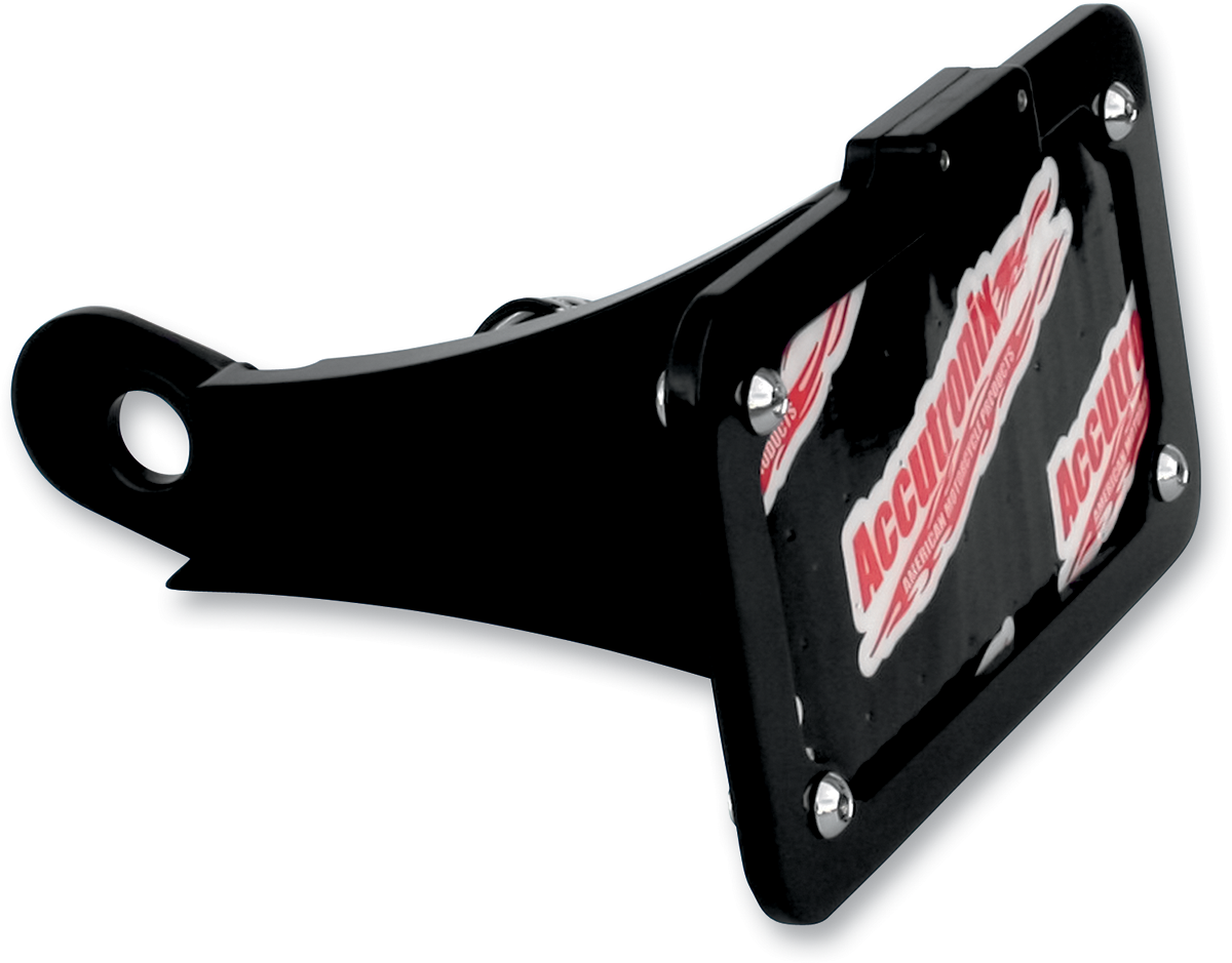 ACCUTRONIX Side Mount License Plate Assembly - Black LPF108HV-B