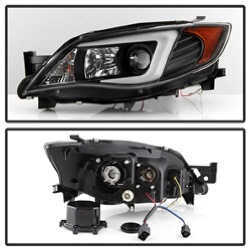 Spyder Subaru WRX 08-09 Projector Headlights - HID Model Only - Black PRO-YD-SWRX08-HID-LBDRL-BK 5083937
