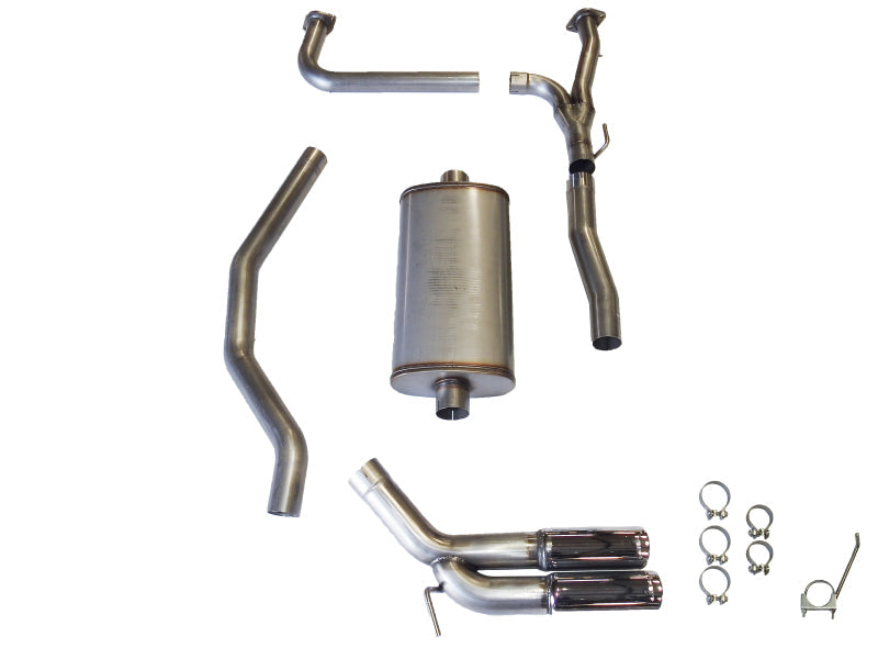 JBA 04-20 Nissan Titan 5.6L 304SS Pass Side Dual Exit Cat-Back Exhaust 30-1403
