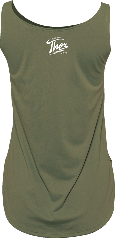 THOR Women's Thunder Tank Top - Military Green - Small 3031-4126