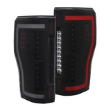 ANZO 2017+ Ford F-250 LED Taillights - Black/Smoke 311288