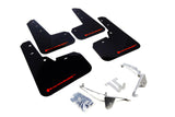 Rally Armor 13-17 Subaru Crosstrek XV Black UR Mud Flap w/ Red Logo MF26-UR-BLK/RD