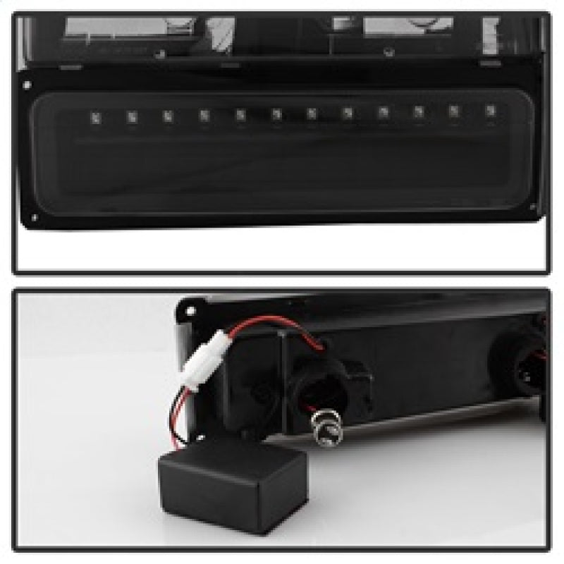 Xtune 92-94 Blazer Full Size Corner/LED Bumper Headlights Black HD-JH-CCK88-LED-AM-BK-SET 5069542
