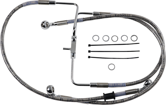 DRAG SPECIALTIES Brake Line - +6" - Stainless Steel - XL 618566-6