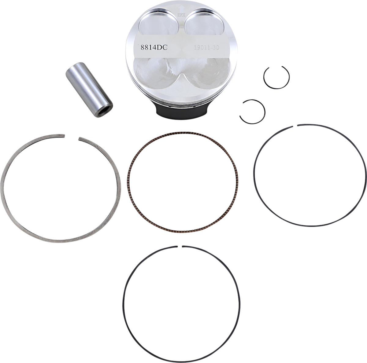 WOSSNER Piston Kit - KX250F - 76.98 mm 8814DC