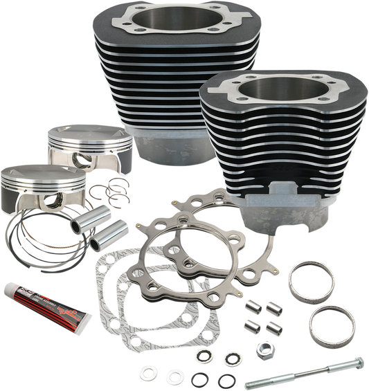 S&S CYCLE 117" Big Bore Cylinder Kit - Twin Cam - Black  910-0221