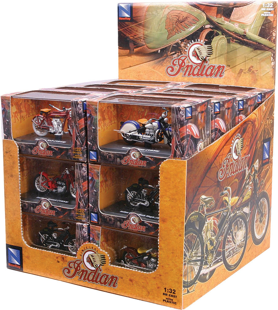 NEW-RAYReplica 1:32 Sport Scout Set Assorted Indian Models6067