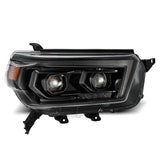 AlphaRex 10-13 Toyota 4Runner LUXX LED Proj Headlights Plank Style Alpha Black w/Seq Signal/DRL 880756