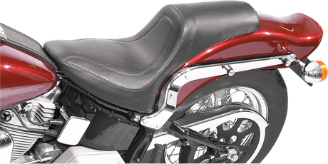 MUSTANG Seat - Fastback - Stitched - Black - Softail '00-'05 75779
