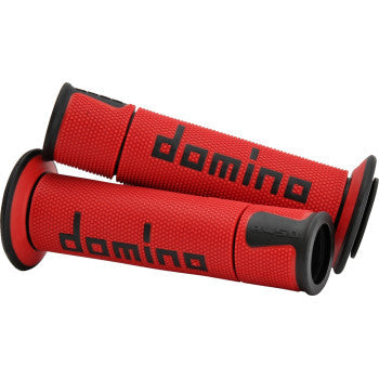 IN STOCK DOMINO A450 Grips - Domino - Red/Black  A450A45041C4042B7-0