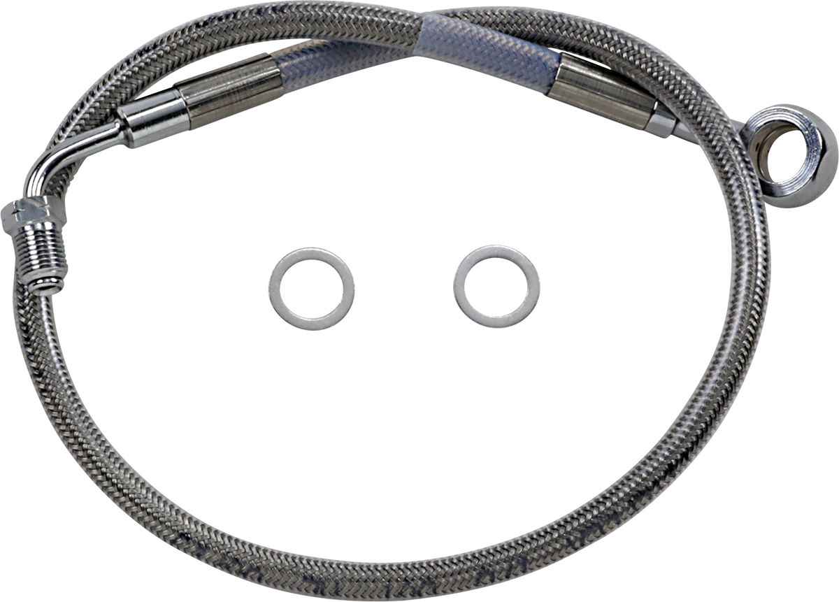 DRAG SPECIALTIES Brake Line - Front (Upper) - Stainless Steel 618631