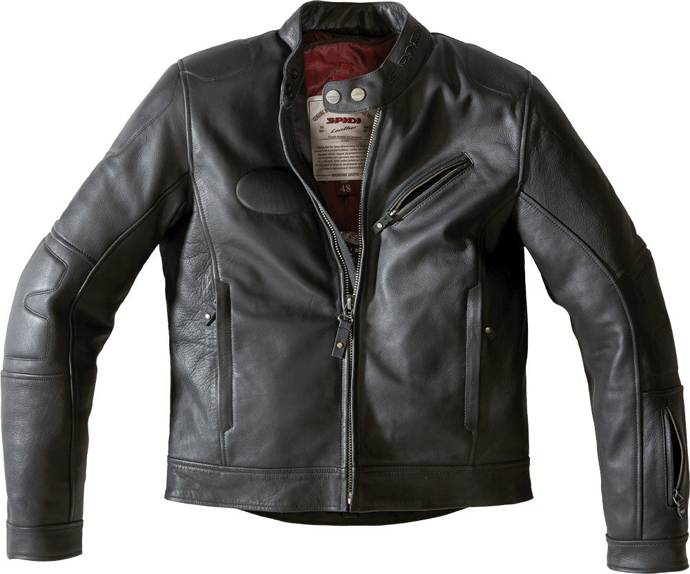 SPIDI Road Runner Leather Jacket Black E48/Us38 P142-026-48
