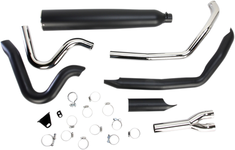 COBRA 2:1 Exhaust - Black - '09-'16 FL 6450B